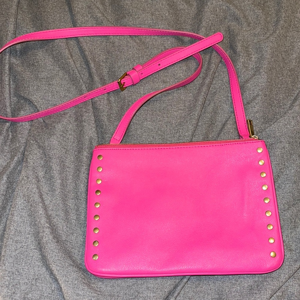 Hot pink Fossil crossbody